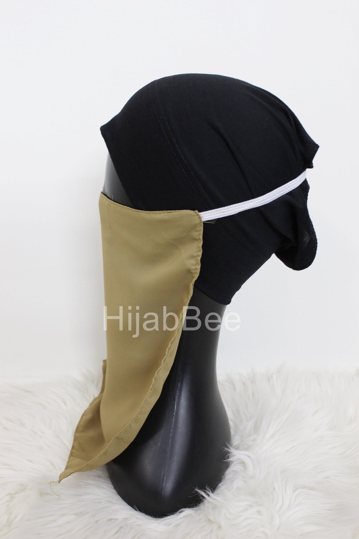 Elastic Niqab - Olive Green